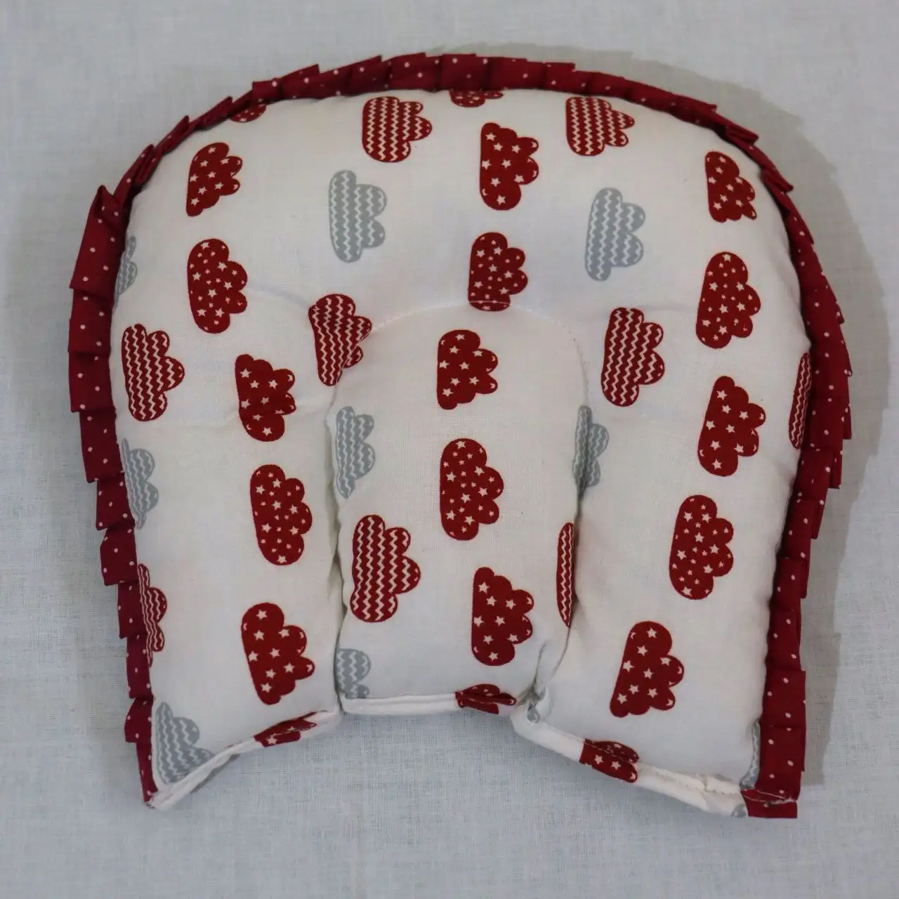 Baby Bedding Set Mattress with Mosquito Net and Pillow - Red